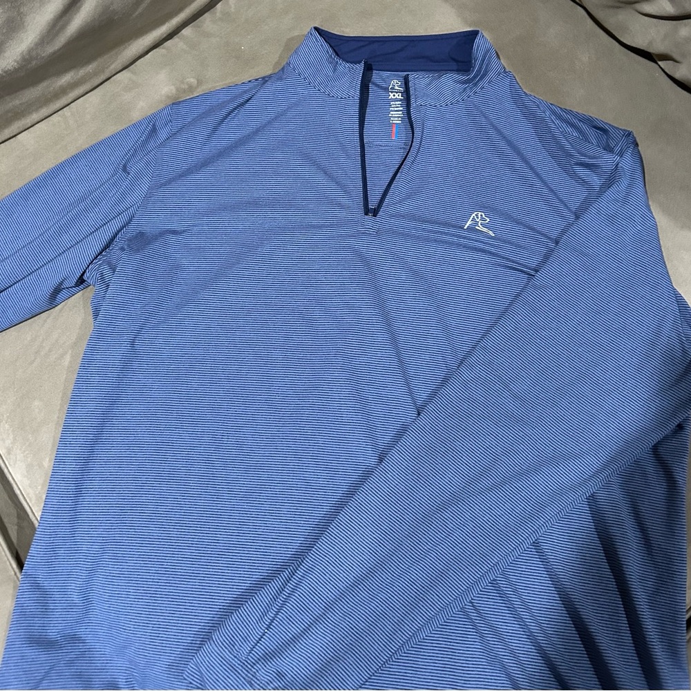 Rhoback Blue Quarter-Zip Pullover